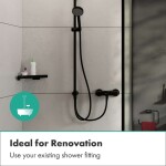 HANSGROHE - Activera Q Sprchový set bez baterie, 29x18 cm, 2 proudy, EcoSmart, matná černá 28757670