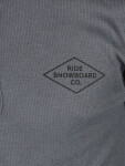 Ride Henley CHARCOAL pánské tričko dlouhým rukávem