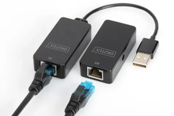 Digitus DA-70141 černá / USB 2.0 extender / Cat5/5e/6 / do 50 m (DA-70141)
