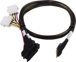 Adaptec Kabel SlimSAS SFF-8654 - 2x U.3 SFF-8639 / Kabel SAS / 0,8 m / tri-mode SAS, SATA, NVMe (2305200-R)