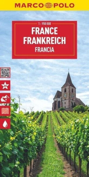 Francie 1:950 000 / cestovní mapa MARCO POLO (ZoomSystem)