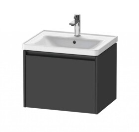 DURAVIT - Ketho.2 Umyvadlová skříňka 44x58x46 cm, 1 zásuvka, grafit mat K25081049490000