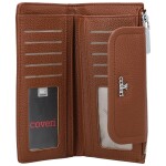 Trendy dámská koženková peněženka Coveri Elaya, hnědá