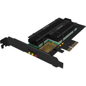 RaidSonic IB-PCI215M2-HSL 2 porty Řadič M.2 PCIe x4 Vhodný pro (SSD): M.2 SATA SSD, M.2 PCIe AHCI SSD Pasivní chlazení, vč. nízkoprofilového krycího plechu na