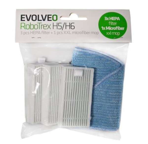 EVOLVEO příslušenství pro RoboTrex H5 / (3 ks HEPA filtr + 1 ks XXL mop z mikrovlákna) (RTX-ACP)