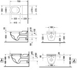 DURAVIT - Starck 3 Závěsné WC, bezbariérové, s HygieneGlaze, alpská bílá 2203092000