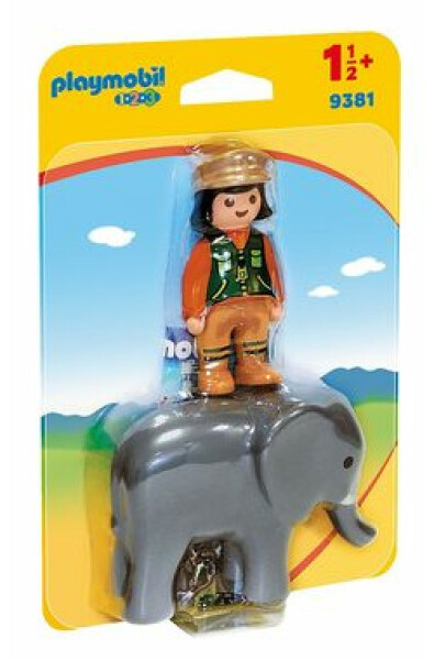 Playmobil 9381 Ošetřovatel zvířat se slonem / od 1,5 let (9381-PL)