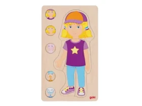 GOKI Vícevrstvé puzzle Lidské tělo Dívka