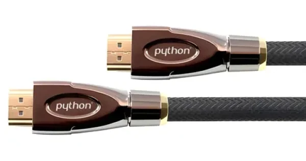 Python HDMI 2.0 kabel černá / HDMI kabel / 4K 4096×2160 px / 60 Hz / 5 m / nylonový oplet (GC-M0019)