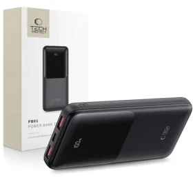 Tech-Protect PB01 černá / Powerbanka / 10000 mAh / 22.5W