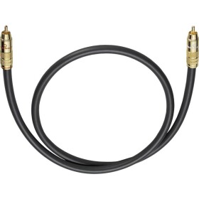 Cinch audio kabel [1x cinch zástrčka - 1x cinch zástrčka] 1.00 m antracitová pozlacené kontakty Oehlbach NF 214 SUB - Oehlbach NF 214 1m