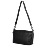Stylová dámská kožená kabelka na rameno Layss, černá