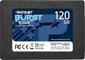 Patriot Burst Elite 120GB / 2.5" SATA III / QLC / R: 450MBps / W:320 MBps / IOPS / MTBF 2mh / 3y (PBE120GS25SSDR)