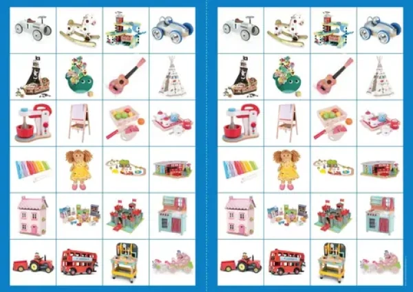 2Kids Toys Papírové pexeso dřevěné hračky