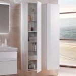 GEBERIT - Xeno 2 Skříňka vysoká 170x40 cm, zrcadlo uvnitř, lesklá bílá 500.503.01.1