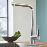 GROHE - Zedra Dřezová baterie s výsuvnou sprškou, chrom 32553002