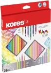 Kores Kores, 93320, Kolores, sada ergonomických pastelek, 26 ks