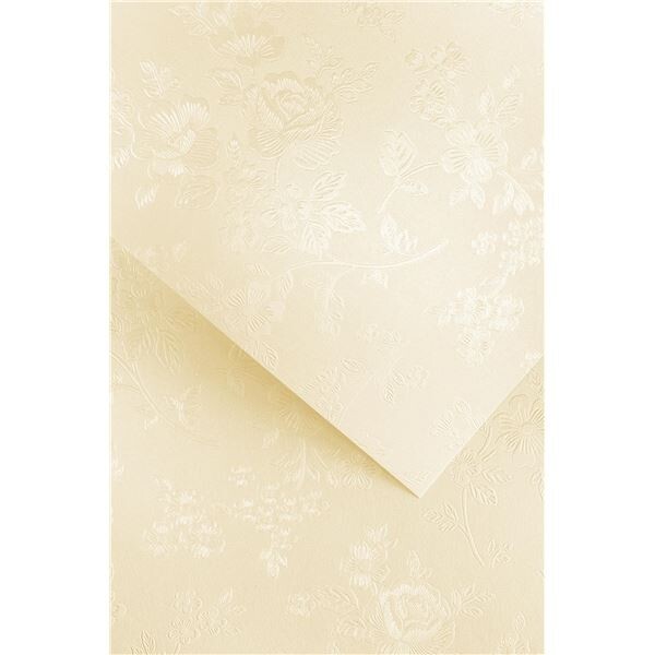 Ozdobný papír Floral 220g ivory, 20ks, Galeria Papieru