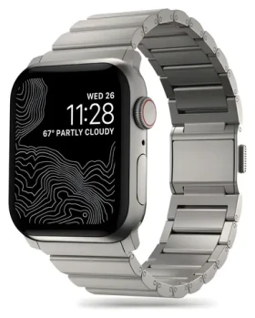 Tech-Protect SteelBand titanová / Řemínek / Pro Apple Watch 4/5/6/7/8/9/SE/Ultra 1/2 / 42/44/45/49 mm