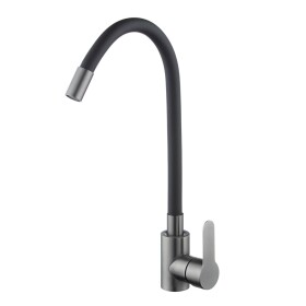VELAZO - Kuchyňská baterie s flexibilním výtokem černá/ grafit VELAZ8105GBE