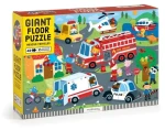 MUDPUPPY Podlahové puzzle Záchranná vozidla