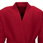 Vaflový župan VOSSEN do sauny, RUBIN, unisex - vel. L