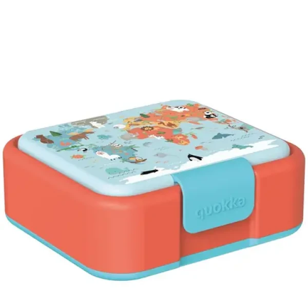 Quokka Dětský svačinový box mapy / Svačinový box / 1 l / plast