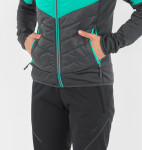 Dámská bunda/mikina ETAPE SIERRA PRO 2.0, mint/antracit (materiál NanoLoft s tepelnou izolací, velikost XL )