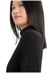 Dámské triko dlouhý rukáv ICEBREAKER Wmns 260 Tech LS Turtleneck, Black velikost: L