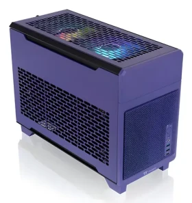 Thermaltake TR100 fialová / Počítačová skříň / Mini-ITX / SFX zdroj / 280mm AIO / USB-C (CA-11A-00SNNN-00)
