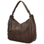 Trendy dámská koženková kabelka na rameno Coveri Trinna, coffee