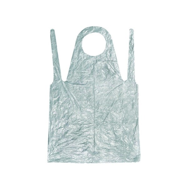 Zástěra jednorázová PD-APRONE PE 100 ks PE 73 x 140 cm bílá