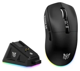 Onikuma DM07 černá / Herní myš / Bezdrátová / 2,4 GHz / RGB / 24000 DPI (DM07)