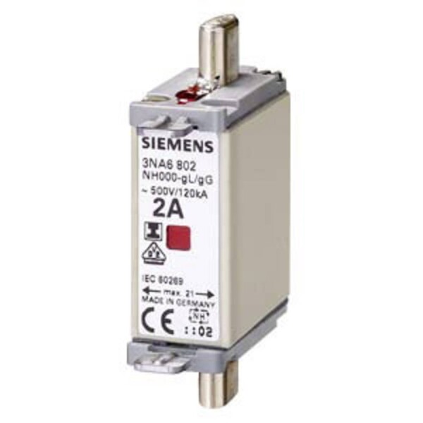 Siemens 3NA6810 sada pojistek Velikost pojistky = 0 25 A 500 V 3 ks