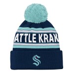 Outerstuff Dětská zimní čepice Seattle Kraken NHL Jacquard Cuffed Knit With Pom