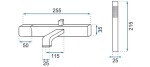 REA - Vanová baterie 150mm Salto černozlatá REA-B6352