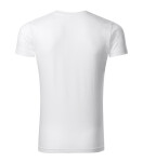 Slim Fit V-neck tričko pánské bílá XL