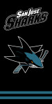 Osuška NHL San Jose Sharks Black