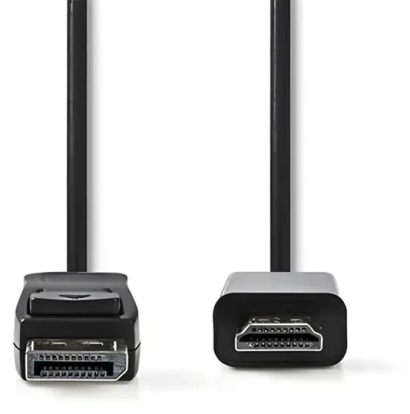 Nedis CCGB37100BK20 černá / Kabel DisplayPort - HDMI / DisplayPort zástrčka - HDMI konektor / 2 m (CCGB37100BK20)