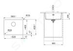 FRANKE - Maris Fragranitový dřez MRG 110-52, 520x400 mm, kašmír 125.0698.008