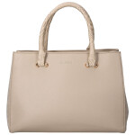 Trendy dámská koženková kabelka do ruky Sonia, tmavě béžová