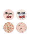 Konges Sløjd Dětské voděodolné náplasti Kiss and Comfort Lemon / Cherry – 24 ks Lemon, textil