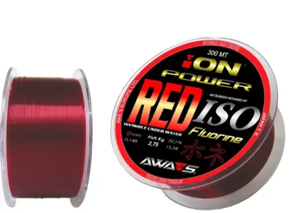 AWA-S Ion Power Red ISO Fluorine 0,234 mm / Vlasec / Monofil / 300 m / 6,9 kg (A30-62-022)