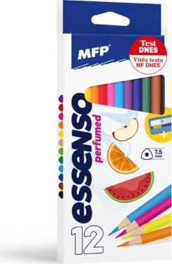Pastelky ESSENSO 12 ks triangular s ořezávátkem
