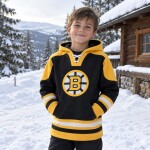 Outerstuff Dětská mikina Boston Bruins NHL Ageless Must Have - Home Po Hd Velikost: Dětské L (158 – 164)