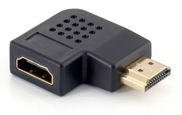 Equip HDMI redukce lomená 90° černá / Redukce / HDMI(M)-HDMI(F) / 1920×1080 60Hz (118910)