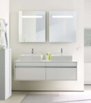 DURAVIT - Ketho Umyvadlová skříňka 43x140x55 cm, 2 zásuvky, lesklá bílá KT6697B2222