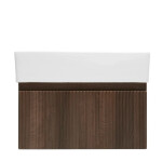 Koupelnová skříňka s umyvadlem SAT Evolution 58x30x44,8 cm ořech mat SATEVO60NAU2 SATEVO60NAU2