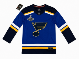Fanatics Dětský dres St. Louis Blues NHL Premier Home Stanley Cup Champions 2019 Patch Velikost: L/XL