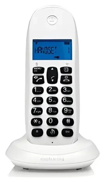 Motorola C1001CB+ bílá / DECT telefon / identifikace volajícího / handsfree (E07000K50B1AES38)